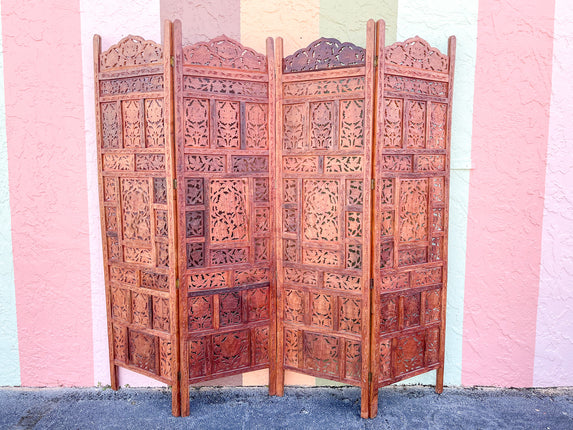 Four Panel Moroccan Screen