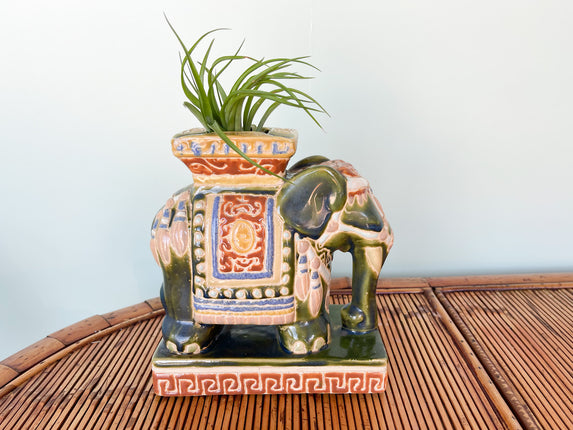 Petite Green Elephant Planter