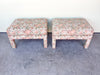 Pair of Granny Chic Upholstered Benches