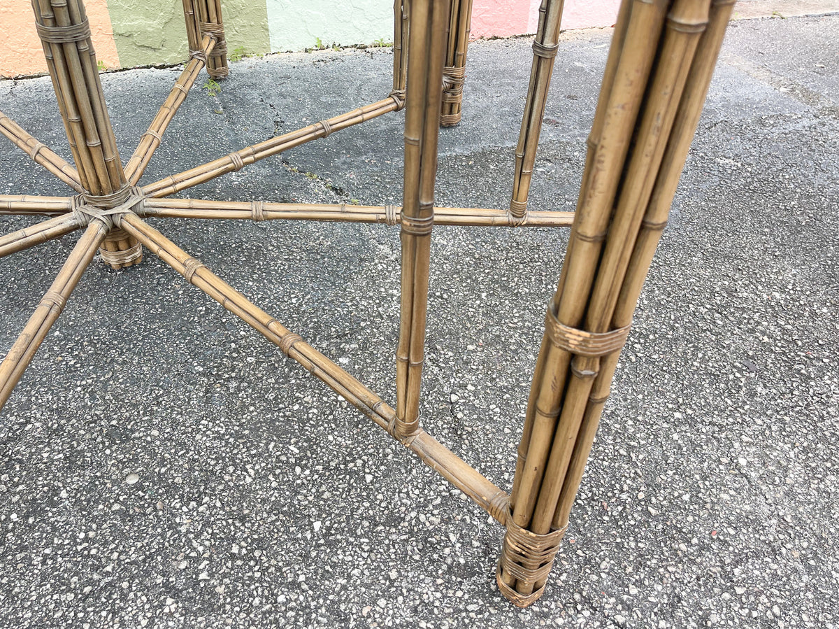 McGuire Rattan Dining Table