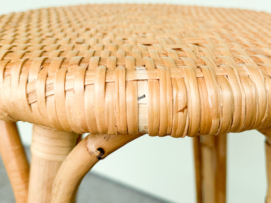 Pair of Modern Rattan Bar Stools