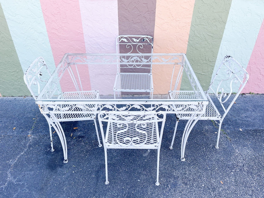 Palm Beach Chic Outdoor Table Set