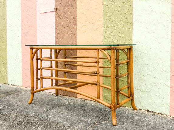 Island Style Rattan Console