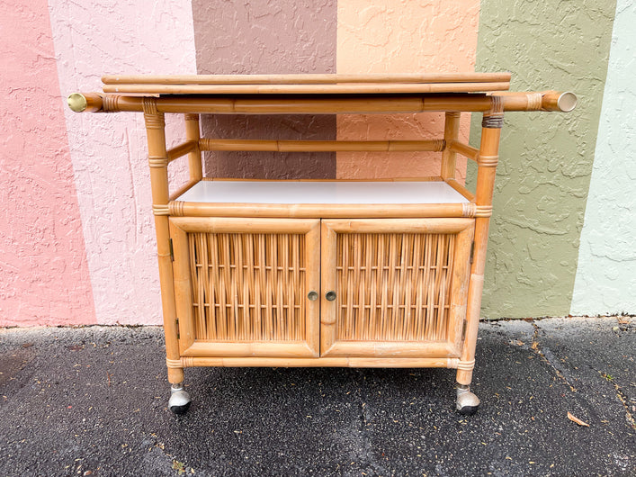 Old Florida Flip Top Bar Cart