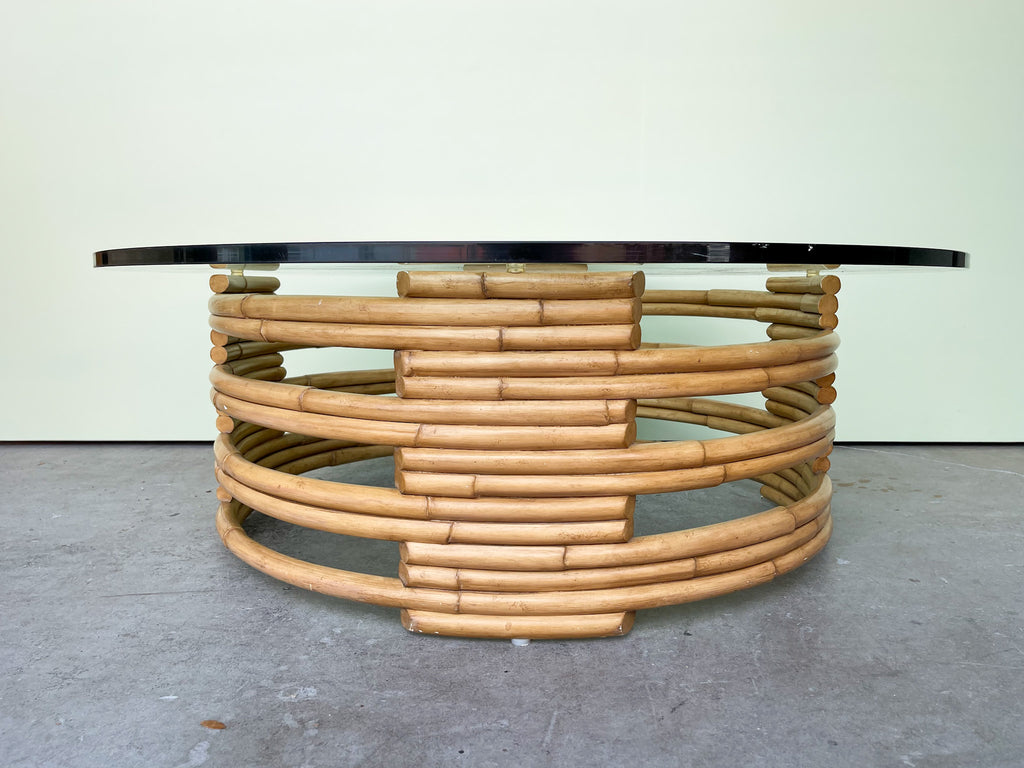 Frankl Style Rattan Coffee Table By Ralph Lauren