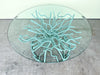 Faux Coral Iron Coffee Table