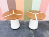 Pair of Modern Peace Sign Tables