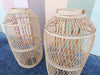 Pair of Large Rattan Lanterns