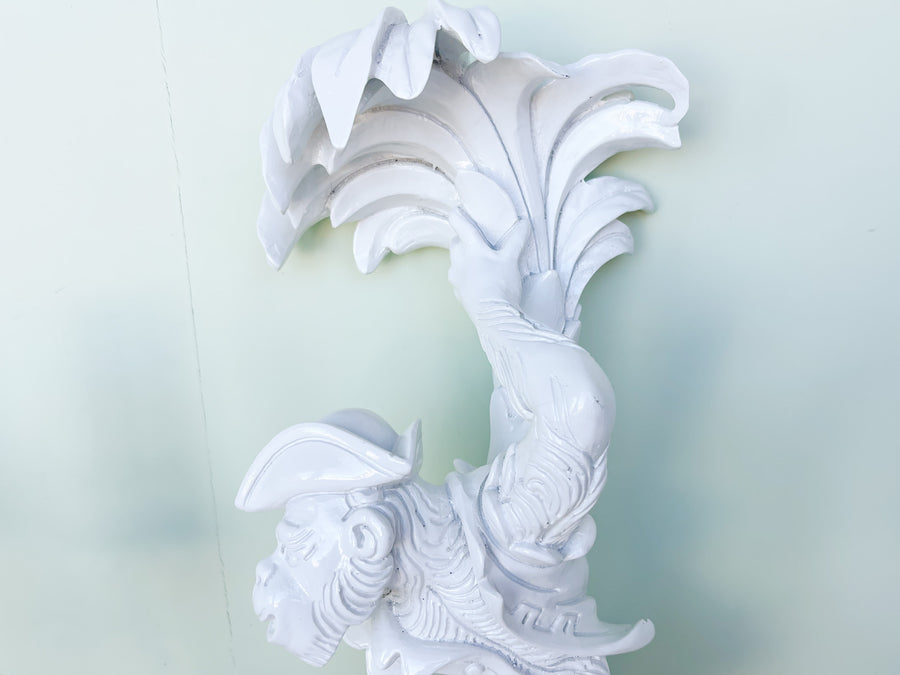 Pair of Lacquered Monkey Wall Sconces