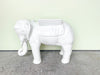 Ceramic White Elephant Garden Seat