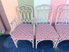 Set of Six Rattan McGuire Style Cathedral Dining Chairs