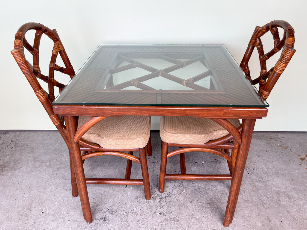 Sweet Rattan Game Table for Two