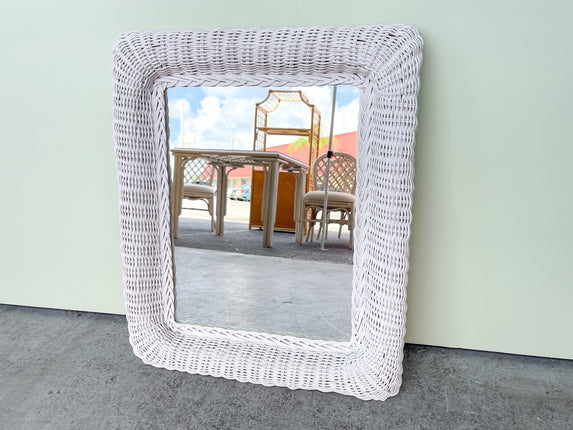 Sweet Wicker Mirror