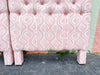Pair of Blush Ikat Upholstered Twin Headboards