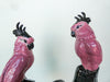 Pink and Black Bird Vase