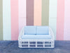 Fab Painted Henry Olko Style Love Seat