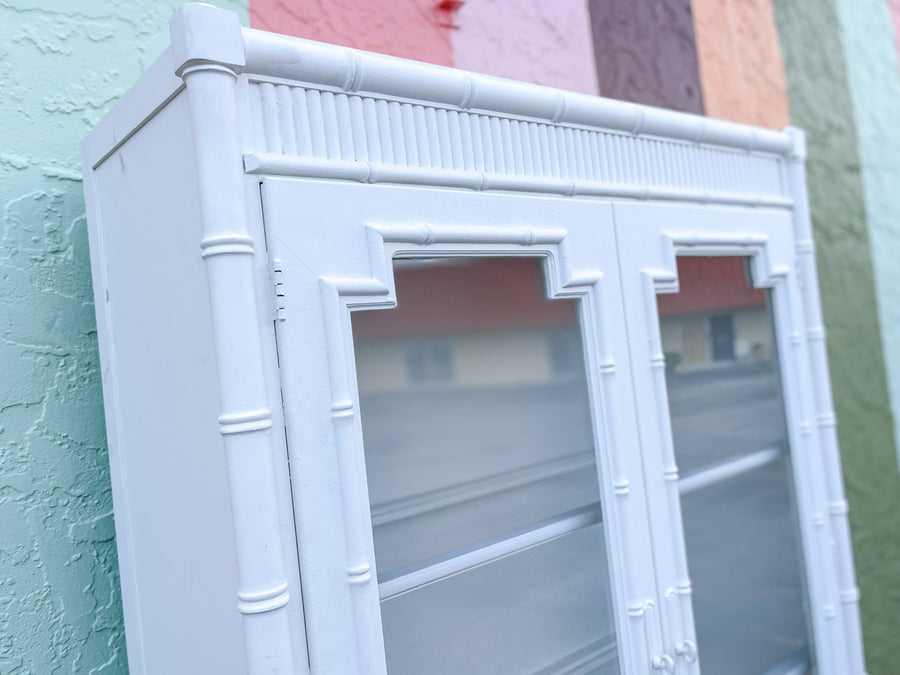 Palm Beach Chic Faux Bamboo Cabinet