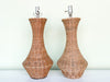 Pair of Cute Wicker Lamps