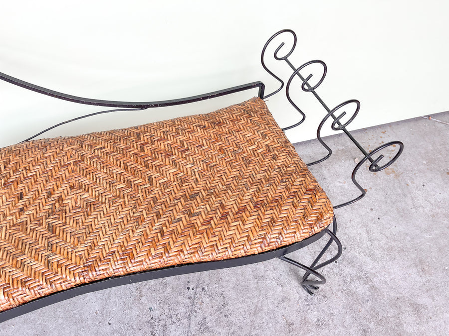 Wrought Iron Nautilus Bench