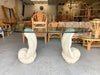 Double Shell Plaster Dining Table