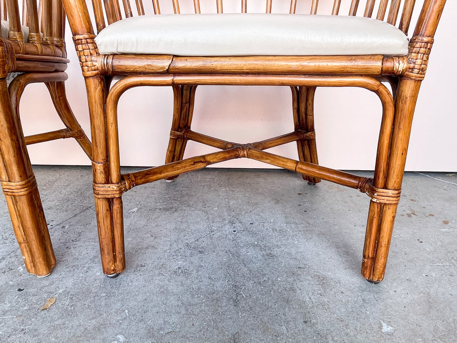 Pair of Island Chic Rattan Chairs