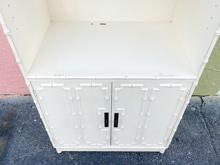 Palm Beach Chic Faux Bamboo Cabinets