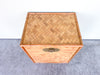 Petite Woven Faux Bamboo Rattan Trunk