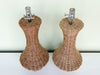 Pair of Cute Wicker Lamps