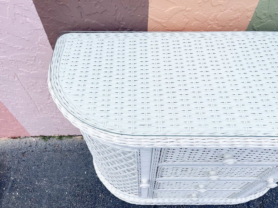 Palm Beach Chic Wicker Server