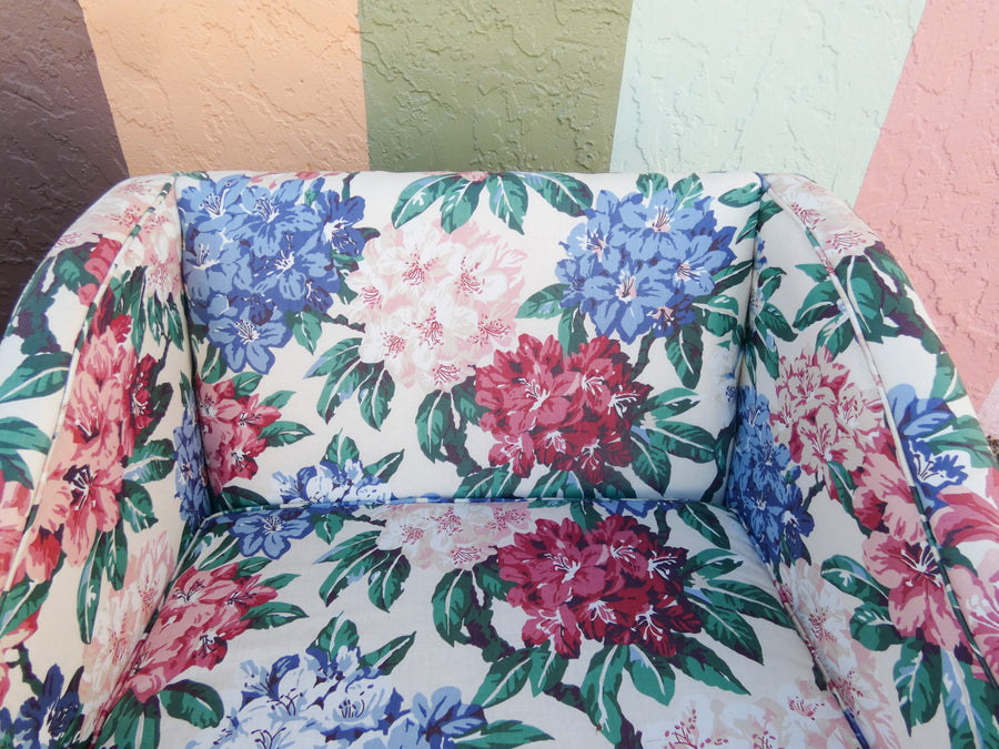 Pair of Floral Upholstered Chairs