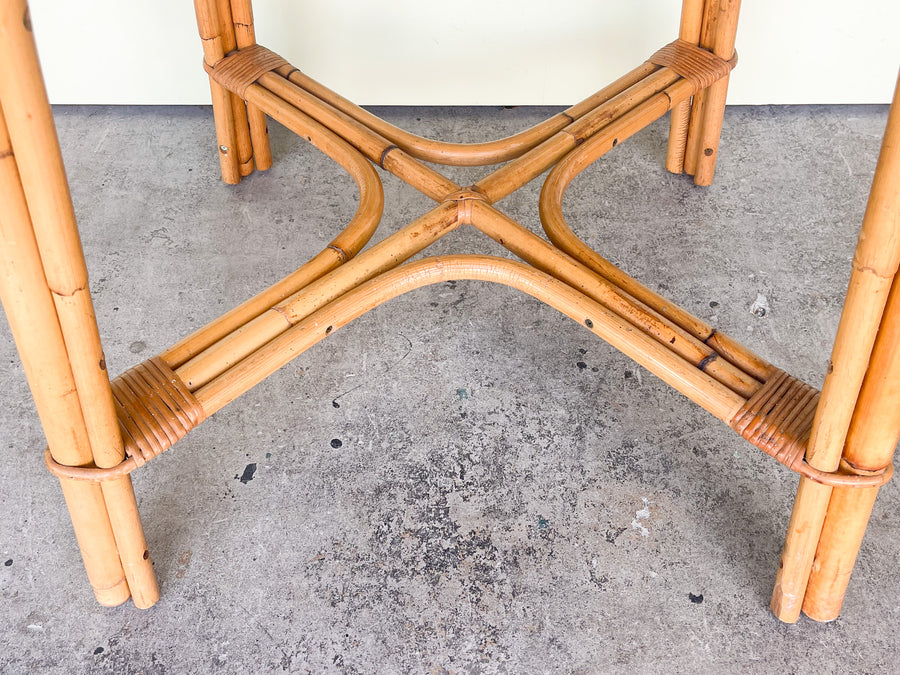 Warehouse Wednesday: Old Florida Rattan Game Table