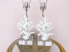 Pair of Coral and Lucite Lamps