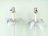 Pair of Tole Palm Tree Lamps