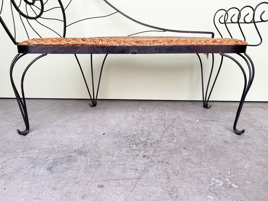 Wrought Iron Nautilus Bench