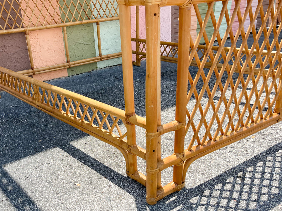 Fab Rattan Queen Canopy Bed