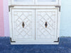 Faux Bamboo Fretwork Cabinet