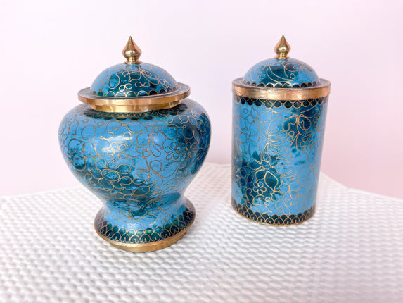 Turquoise Cloisenne Desk Set