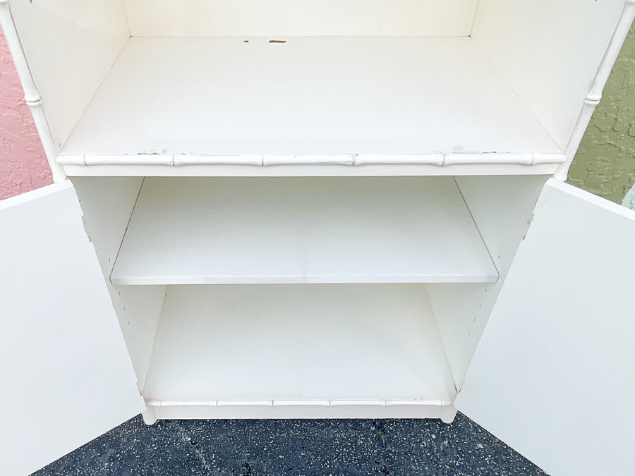 Palm Beach Chic Faux Bamboo Cabinets