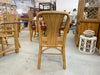 Set of Six Bamboo Curved Back Chairs