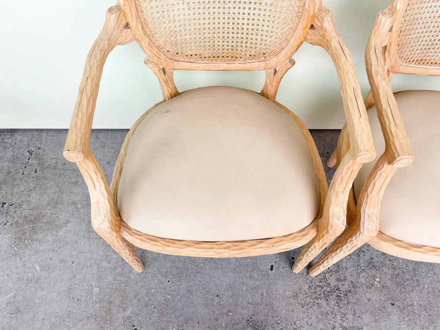 Pair of Faux Bois Chairs