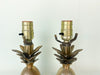 Pair of Petite Brass Pineapple Lamps