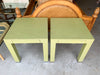 Pair of Celery Green Side Tables