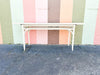 Painted Rattan Flip Top Console