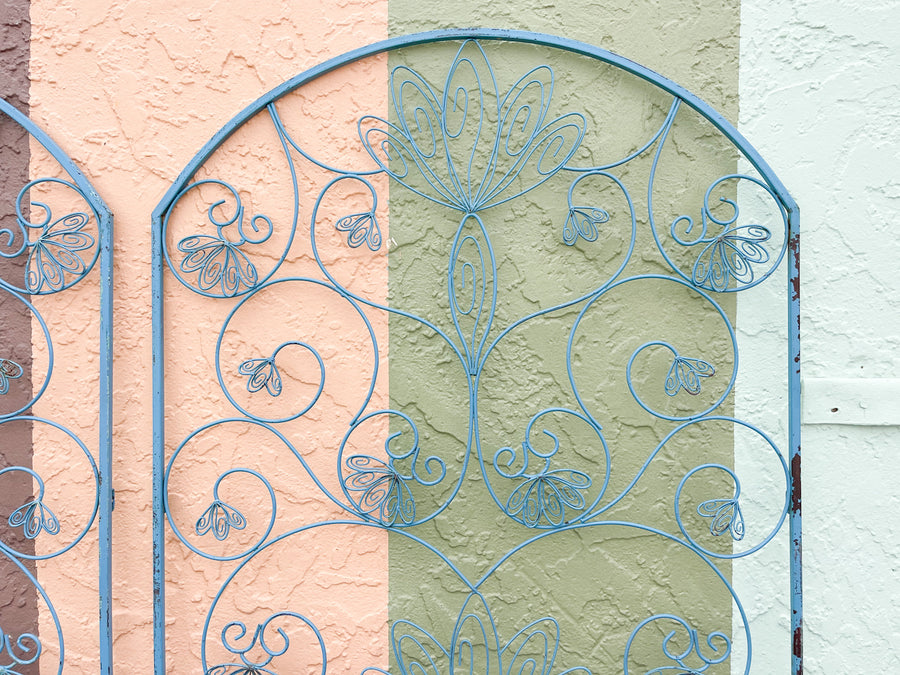 Pair of Whimsical Metal Screens