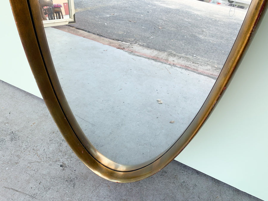 Oval Gold Mirror
