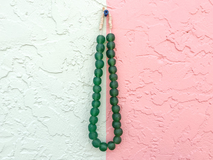 Kips Bay Show House Green Glass Decorative Beads