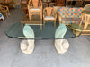 Double Shell Plaster Dining Table