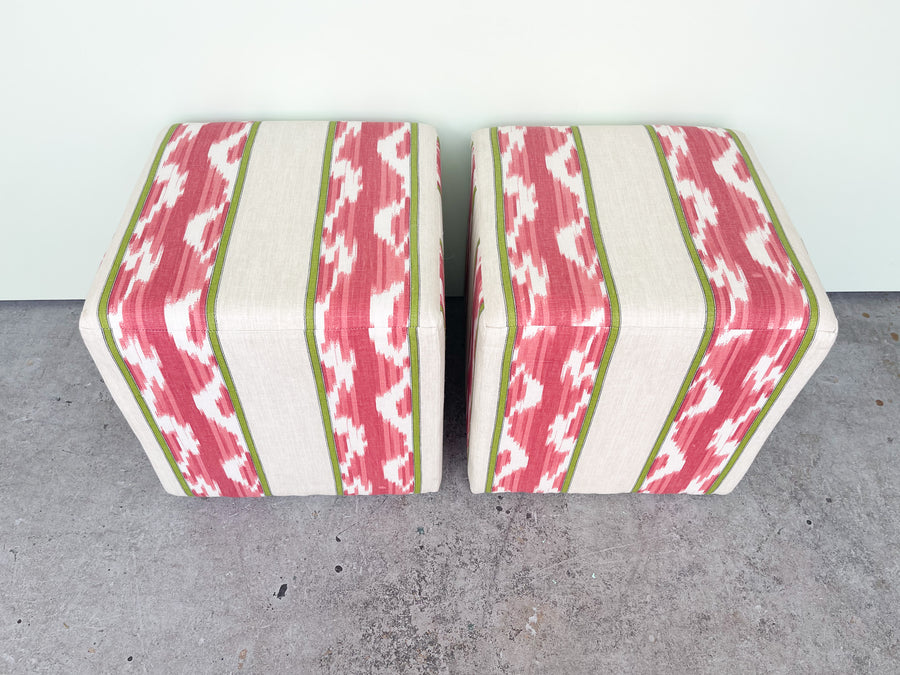 Pair of Cube Ottomans