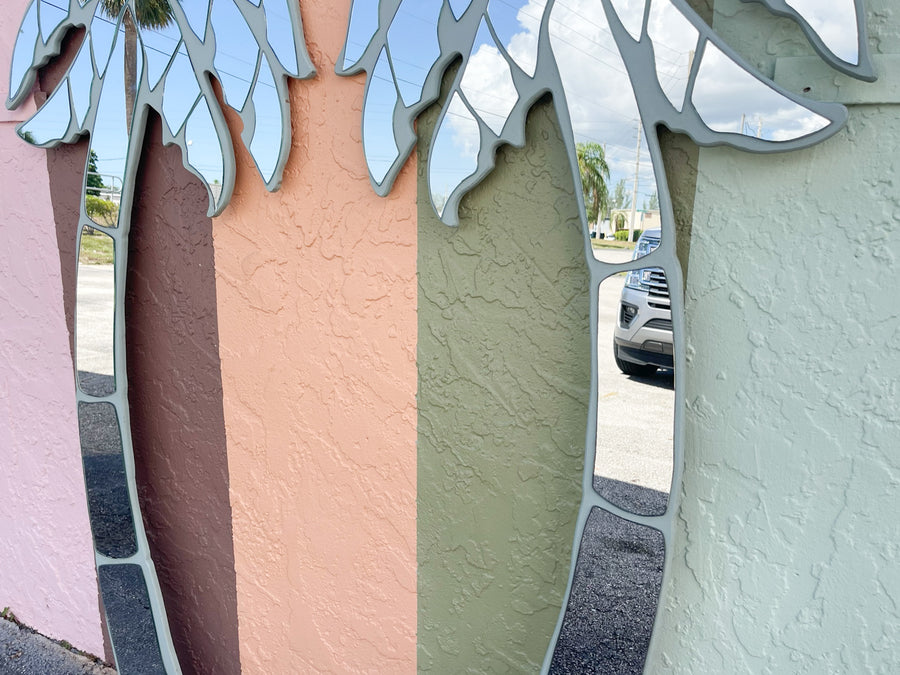 Pair of Miami Vice Inspired Mirrored Palms