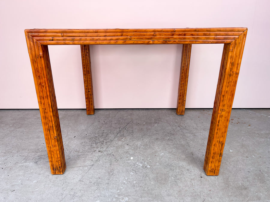 Tortoiseshell Fretwork Bamboo Game Table